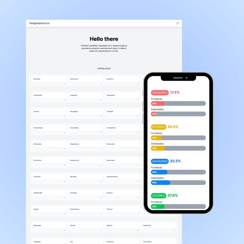 Temperamentos - portfolio project